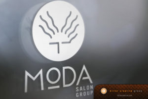 Moda Salon logo branding Raleigh NC