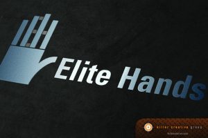 Elite Hands healthcare physician logo design raleigh nc