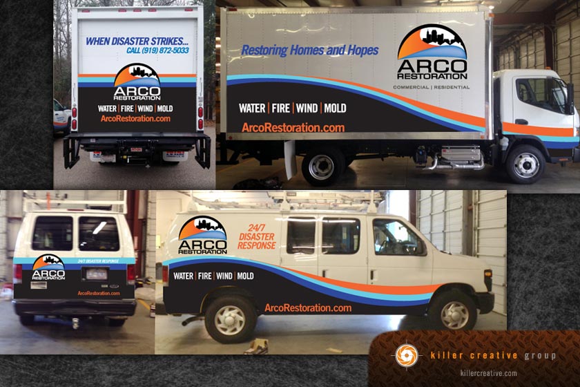 arco truck fleet graphics raleigh nc