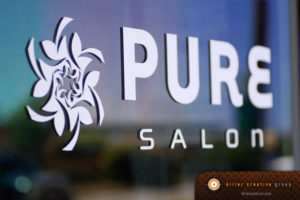 Pure Salon logo design Raleigh Clayton NC